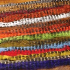 Hareline Dubbin Black Barred Rabbit Strips 1/8"