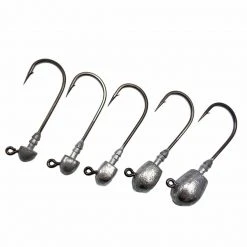 Gravity Tackle Atlas Jigheads - Black Nickel Jigs