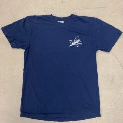 The Saltwater Edge SWE Striped Bass Short Sleeve Navy