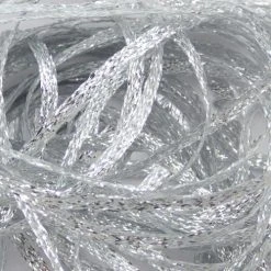 Hareline Dubbin Fly Tying Flat Diamond Braid (Silver - #344)