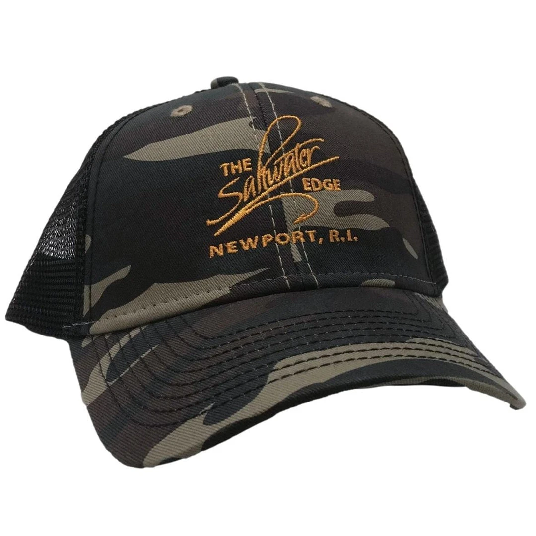 The Saltwater Edge Saltwater Edge Logo Sideline Trucker Hat Hats 11 The Saltwater Edge Saltwater Edge Logo Sideline Trucker Hat Hats