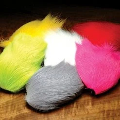 Hareline Dubbin Fly Tying Deer Belly Hair Dyed Over White 15 Hareline Dubbin Fly Tying Deer Belly Hair Dyed Over White