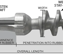 Grip Studs #1800 Boot Kit (50 Studs With Power Install Tool) Wading Spikes And Studs