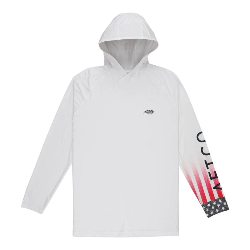 AFTCO Fishing Tackle Company Aftco Samurai Allegiance HD Performance Hoodie 8 AFTCO Fishing Tackle Company Aftco Samurai Allegiance HD Performance Hoodie