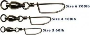Spro BB Coastlock Snap Swivel - Size 4 3 Pack 3 Spro BB Coastlock Snap Swivel - Size 4 3 Pack